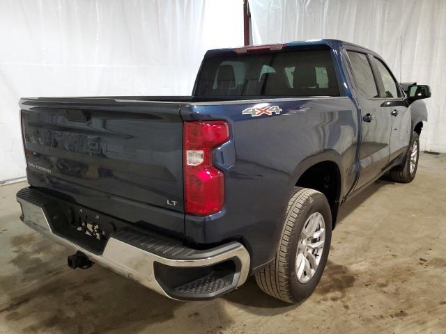 1GCPYJEKXNZ129308 - 2022 CHEVROLET SILVERADO BLUE photo 4