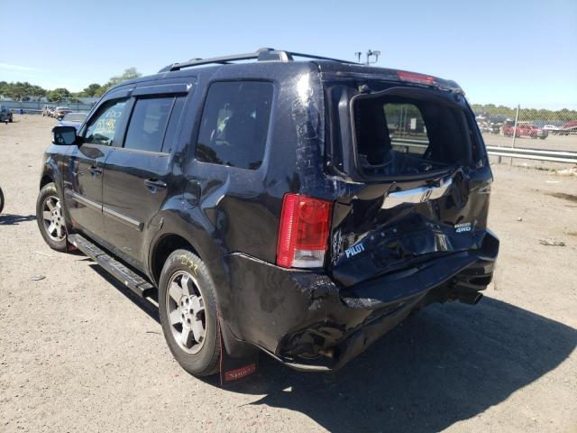 5FNYF48999B007975 - 2009 HONDA PILOT BLACK photo 3