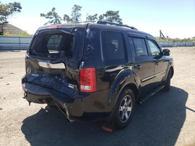 5FNYF48999B007975 - 2009 HONDA PILOT BLACK photo 4