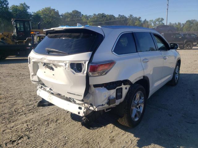 5TDDKRFH9GS354359 - 2016 TOYOTA HIGHLANDER WHITE photo 4