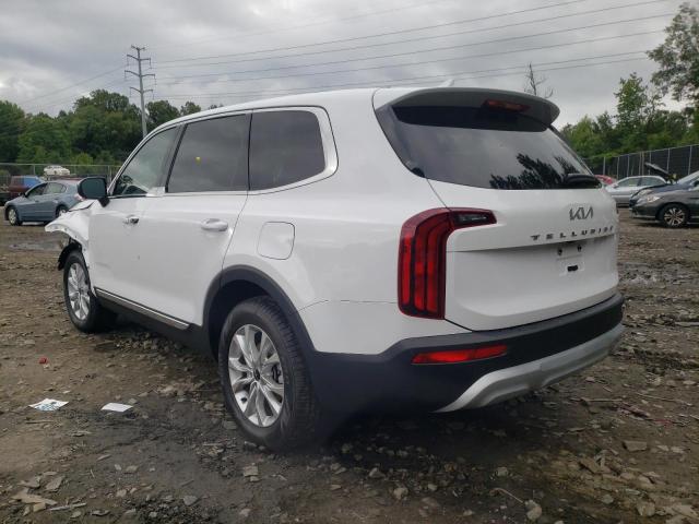 5XYP24HC6NG305096 - 2022 KIA TELLURIDE WHITE photo 3