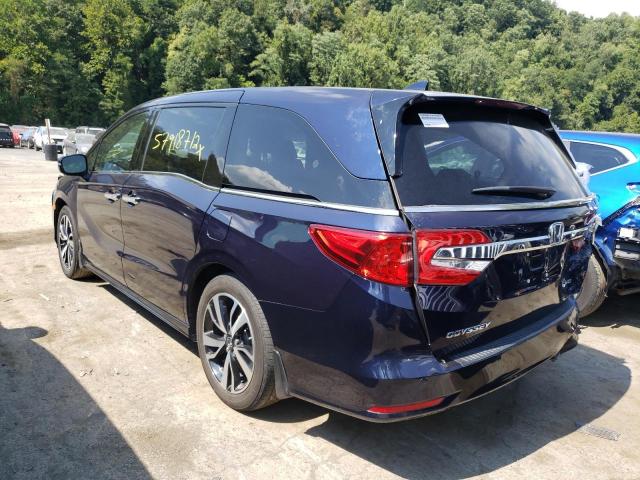 5FNRL6H99LB039874 - 2020 HONDA ODYSSEY EL BLUE photo 3