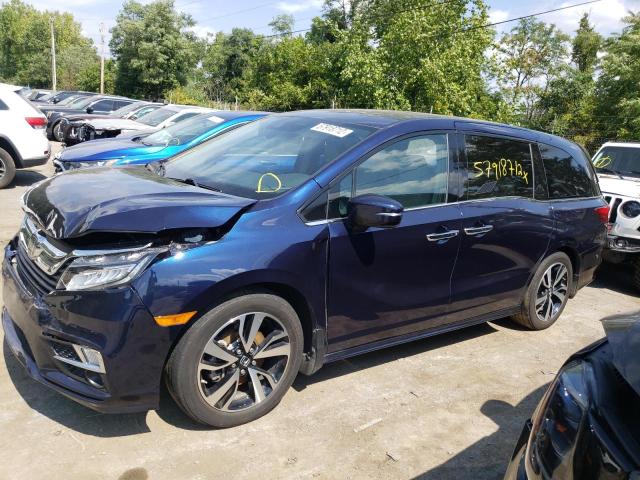 5FNRL6H99LB039874 - 2020 HONDA ODYSSEY EL BLUE photo 9