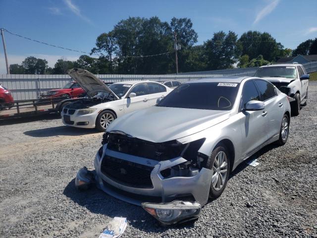 JN1BV7AR7FM414476 - 2015 INFINITI Q50 BASE SILVER photo 2