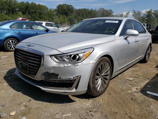 KMHG54JH3HU033604 - 2017 GENESIS G90 ULTIMA SILVER photo 2