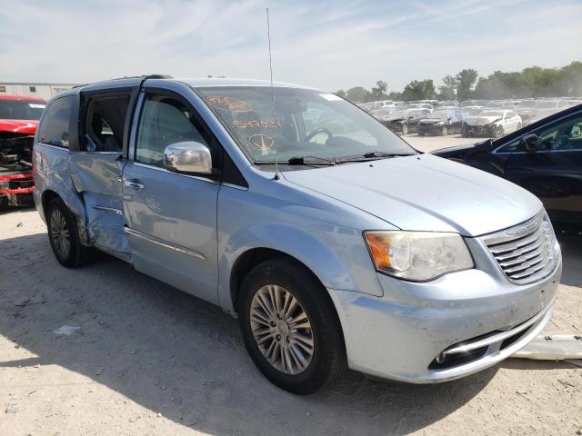 2C4RC1CG8DR597021 - 2013 CHRYSLER TOWN & COU BLUE photo 1