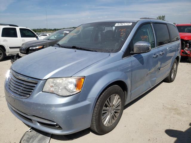 2C4RC1CG8DR597021 - 2013 CHRYSLER TOWN & COU BLUE photo 2