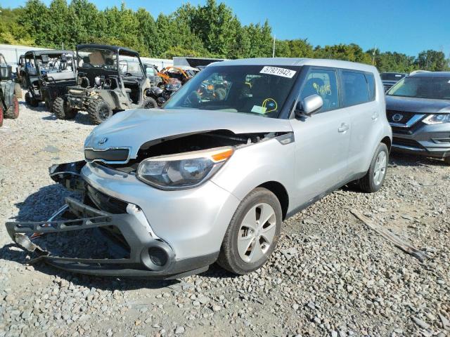 KNDJN2A20E7705851 - 2014 KIA SOUL SILVER photo 2