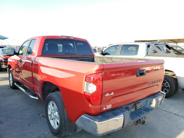 5TFUY5F17HX613646 - 2017 TOYOTA TUNDRA DOU RED photo 3