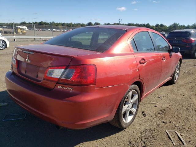 4A3AB36FX9E001794 - 2009 MITSUBISHI GALANT RED photo 4