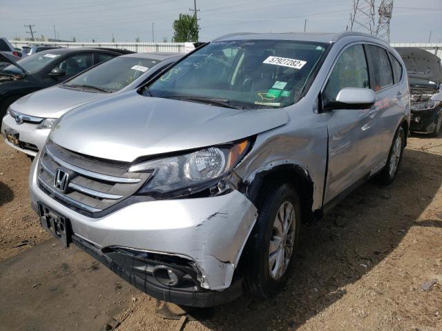 2HKRM4H71DH685994 - 2013 HONDA CR-V EXL SILVER photo 2