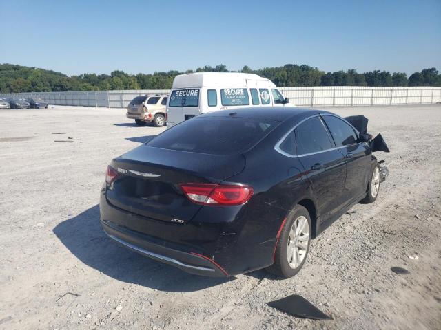 1C3CCCAB7FN744474 - 2015 CHRYSLER 200 LIMITE BLACK photo 4