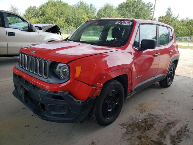 ZACCJAAT7GPD18100 - 2016 JEEP RENEGADE S RED photo 2
