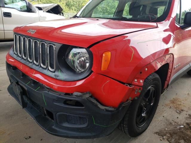 ZACCJAAT7GPD18100 - 2016 JEEP RENEGADE S RED photo 9