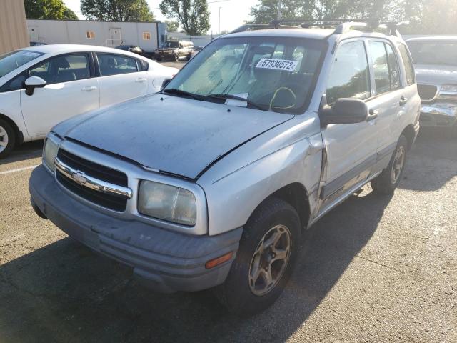 2CNBJ13C016915727 - 2001 CHEVROLET TRACKER SILVER photo 2