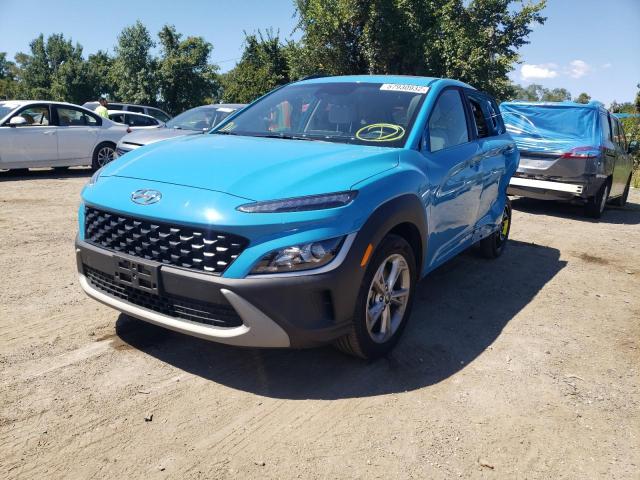 KM8K3CAB2NU780483 - 2022 HYUNDAI KONA SEL TURQUOISE photo 2