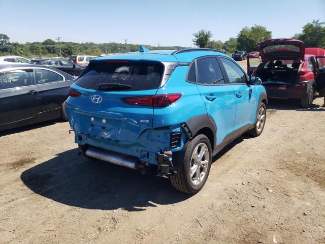 KM8K3CAB2NU780483 - 2022 HYUNDAI KONA SEL TURQUOISE photo 4