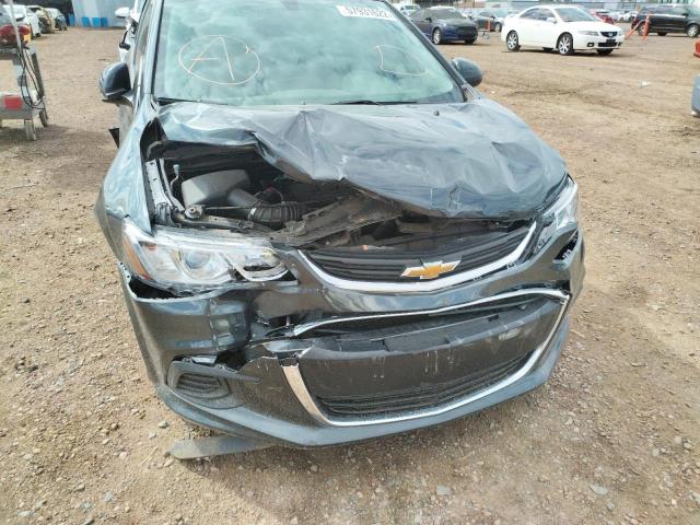 1G1JB5SB2L4144102 - 2020 CHEVROLET SONIC LS GRAY photo 9