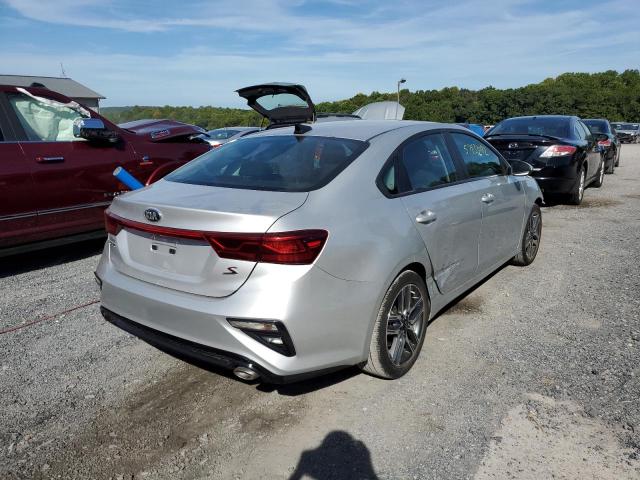 3KPF34AD1KE026241 - 2019 KIA FORTE GT L SILVER photo 4