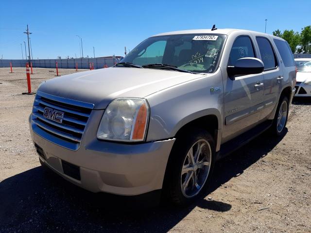 1GKFK135X9R116434 - 2009 GMC YUKON HYBR TAN photo 2