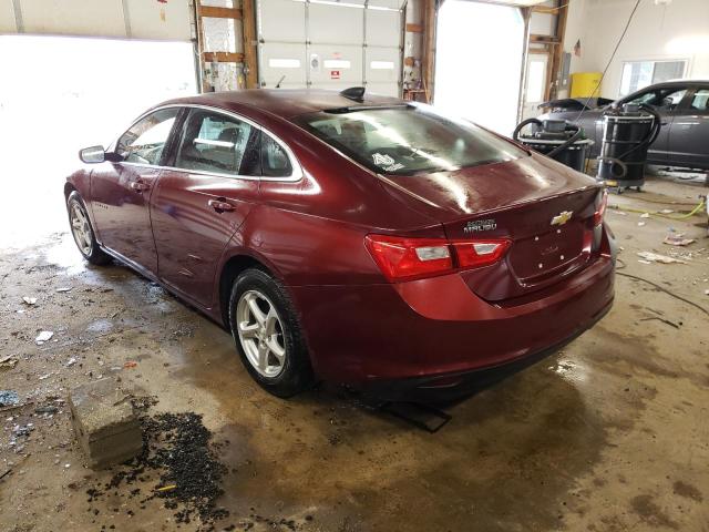 1G1ZB5ST9GF241187 - 2016 CHEVROLET MALIBU LS BURGUNDY photo 3