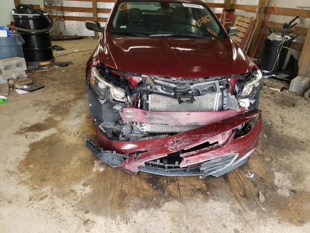 1G1ZB5ST9GF241187 - 2016 CHEVROLET MALIBU LS BURGUNDY photo 9