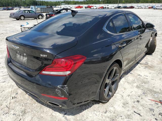 KMTG34LE3KU019272 - 2019 GENESIS G70 PRESTI BLACK photo 4