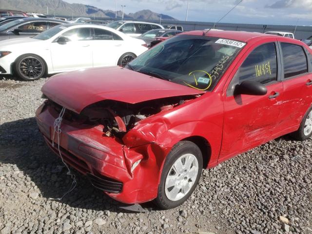1FAFP34N27W242959 - 2007 FORD FOCUS ZX4 RED photo 2