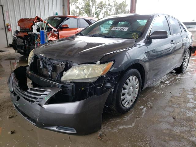 4T1BE46K07U624809 - 2007 TOYOTA CAMRY CE GRAY photo 2