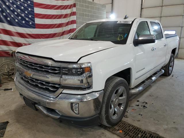 3GCUKSEC1JG155373 - 2018 CHEVROLET SILVERADO WHITE photo 2