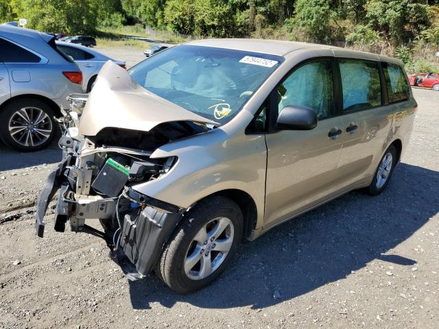 5TDZK3DCXBS042232 - 2011 TOYOTA SIENNA GOLD photo 2