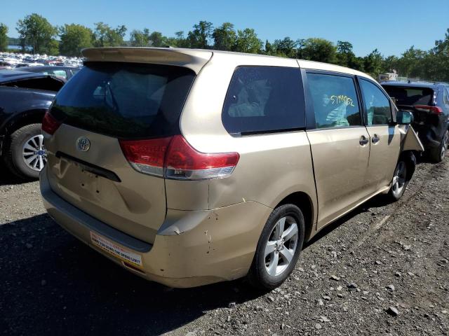 5TDZK3DCXBS042232 - 2011 TOYOTA SIENNA GOLD photo 4