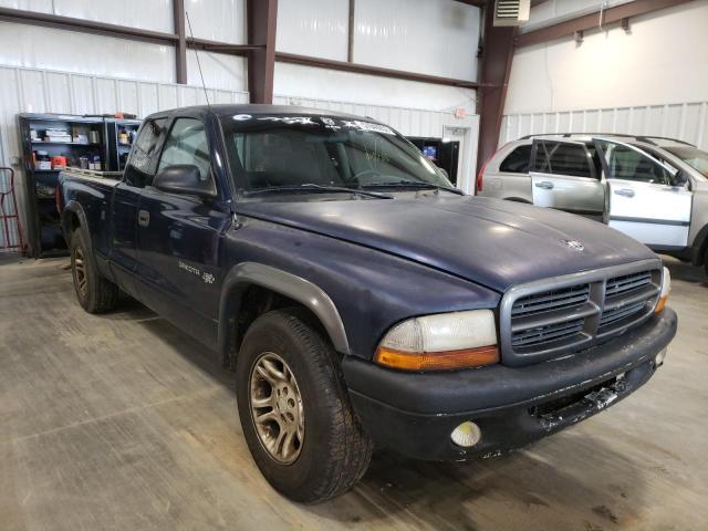 1B7GL12X92S528021 - 2002 DODGE DAKOTA BAS BLUE photo 1