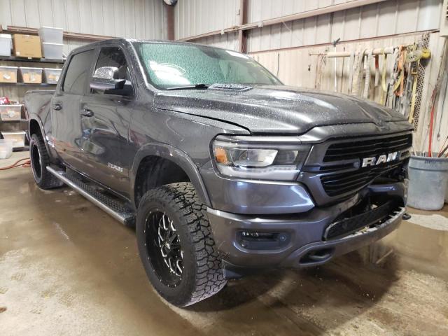 1C6SRFJTXKN714760 - 2019 RAM 1500 LARAM GRAY photo 1