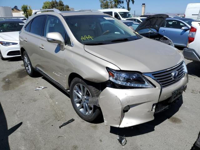 2T2BC1BA0FC001221 - 2015 LEXUS RX 450H BEIGE photo 1