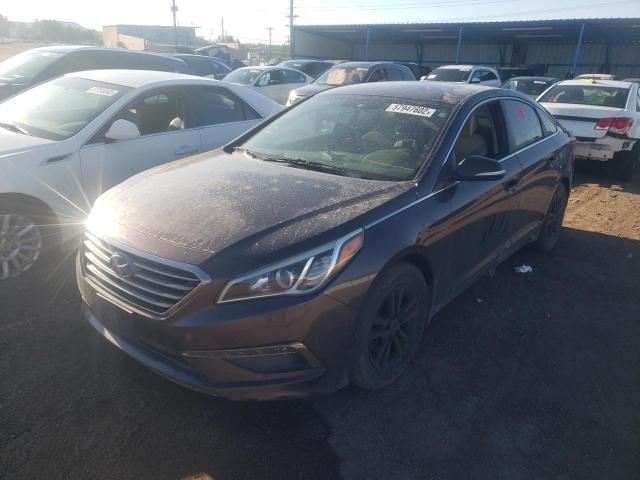 5NPE24AA6FH171958 - 2015 HYUNDAI SONATA ECO BROWN photo 2