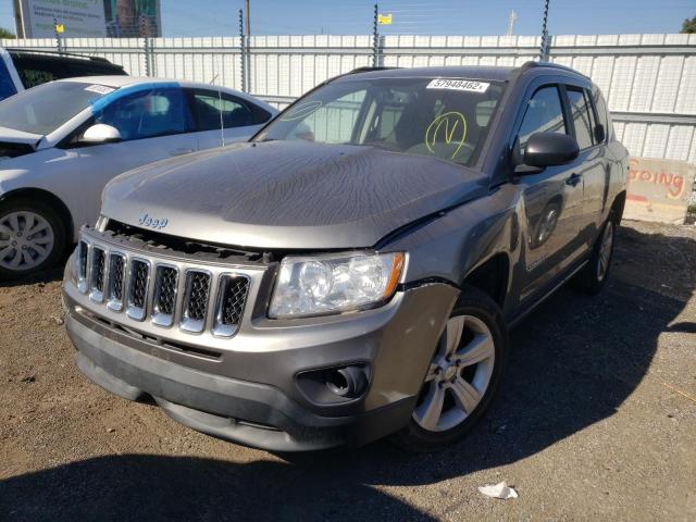 1J4NT1FA2BD288130 - 2011 JEEP COMPASS SP GRAY photo 2