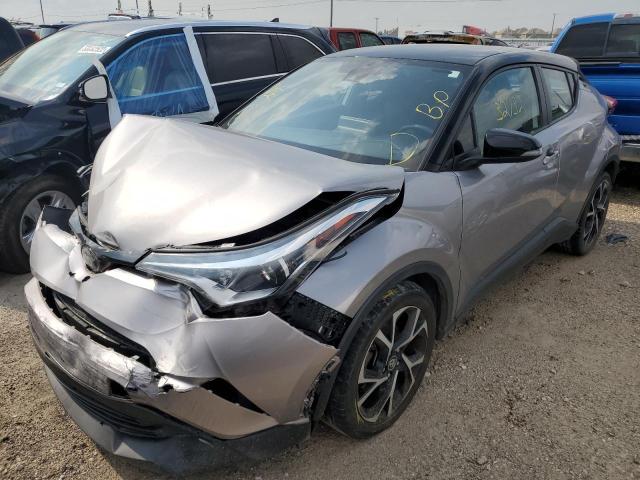 NMTKHMBX7KR093147 - 2019 TOYOTA C-HR XLE SILVER photo 2