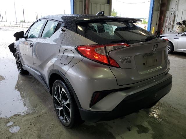 NMTKHMBX7KR093147 - 2019 TOYOTA C-HR XLE SILVER photo 3