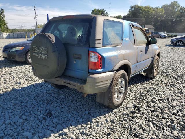 4S2CK57D524329662 - 2002 ISUZU RODEO SPOR BLUE photo 4