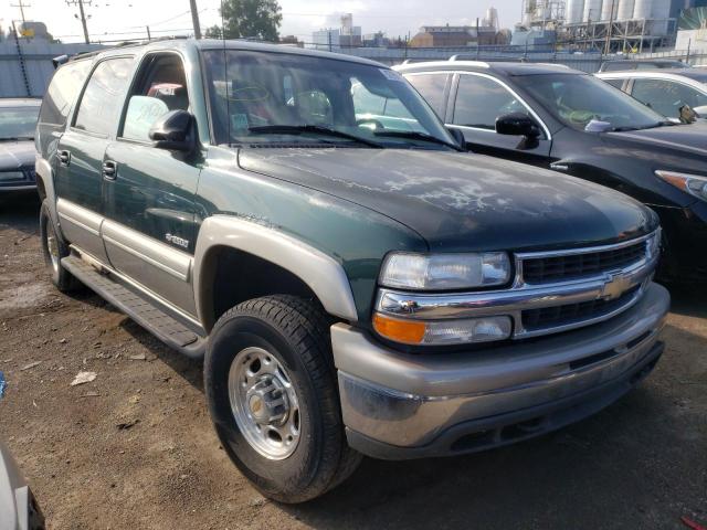 3GNGK26G51G109552 - 2001 CHEVROLET SUBURBAN K GREEN photo 1