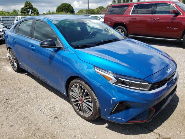 3KPF44AC0NE476259 - 2022 KIA FORTE GT BLUE photo 1