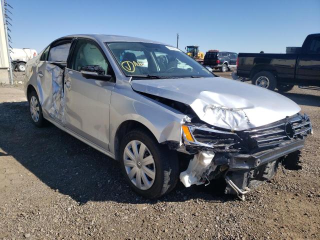 3VW2K7AJ9FM401181 - 2015 VOLKSWAGEN JETTA BASE ვერცხლისფერი ფოტო 1