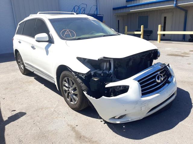 5N1AL0MM1DC338824 - 2013 INFINITI JX35 WHITE photo 1