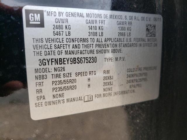 3GYFNBEY9BS675230 - 2011 CADILLAC SRX PERFOR 黑色 照片 10