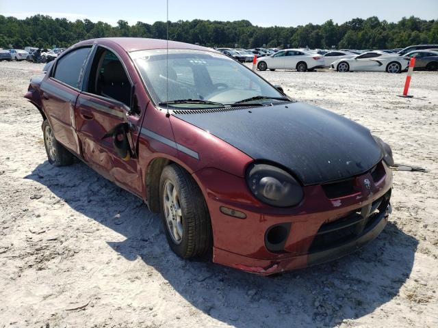 1B3ES56C05D129906 - 2005 DODGE NEON SRT RED photo 1