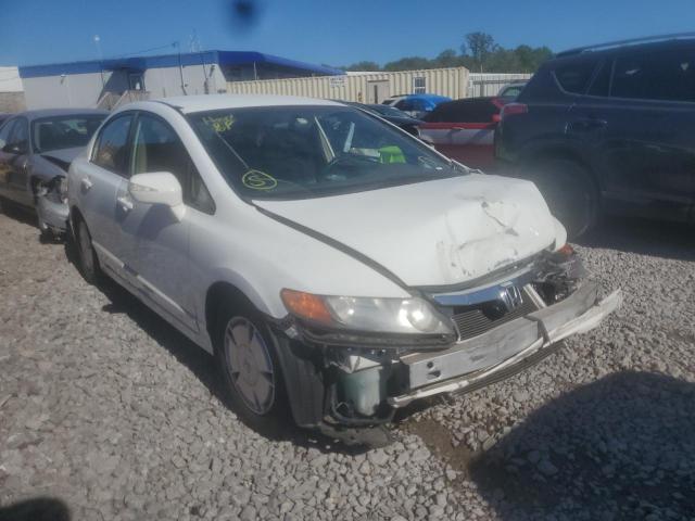 JHMFA36207S023230 - 2007 HONDA CIVIC HYBR WHITE photo 1