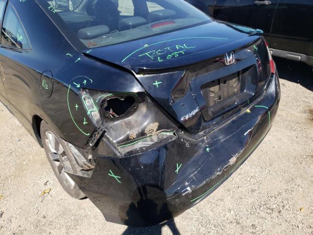 2HGFG12979H505941 - 2009 HONDA CIVIC EXL 黑色 照片 9