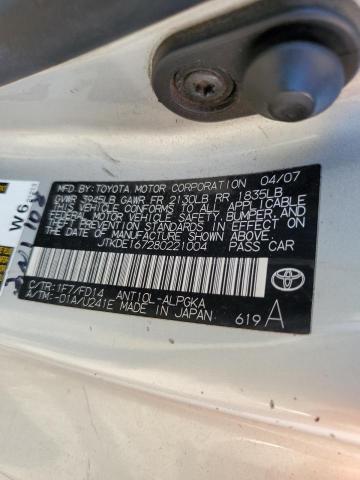 JTKDE167280221004 - 2008 TOYOTA SCION TC 银色 照片 10