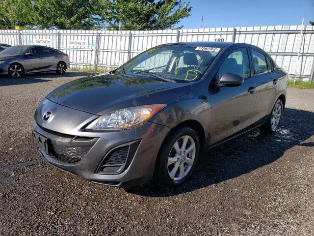 JM1BL1UF2B1392044 - 2011 MAZDA 3 I GRAY photo 2